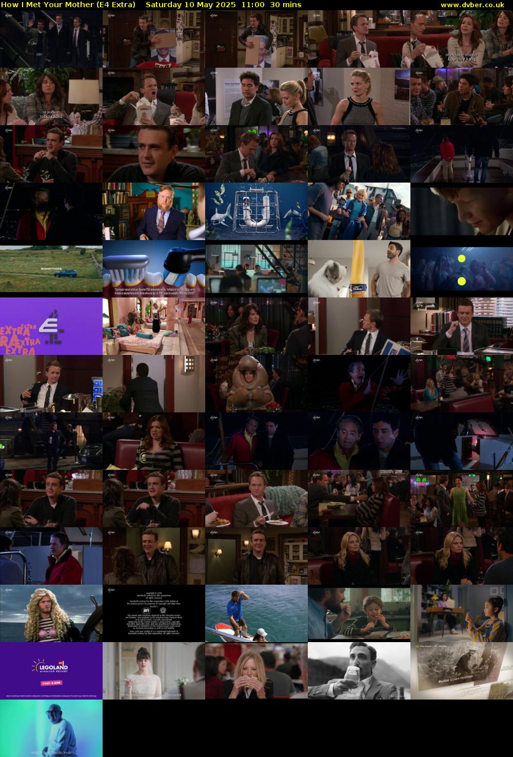 How I Met Your Mother (E4 Extra) Saturday 10 May 2025 11:00 - 11:30