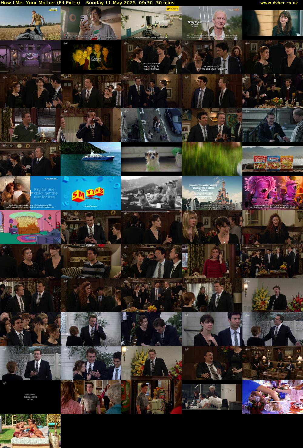 How I Met Your Mother (E4 Extra) Sunday 11 May 2025 09:30 - 10:00