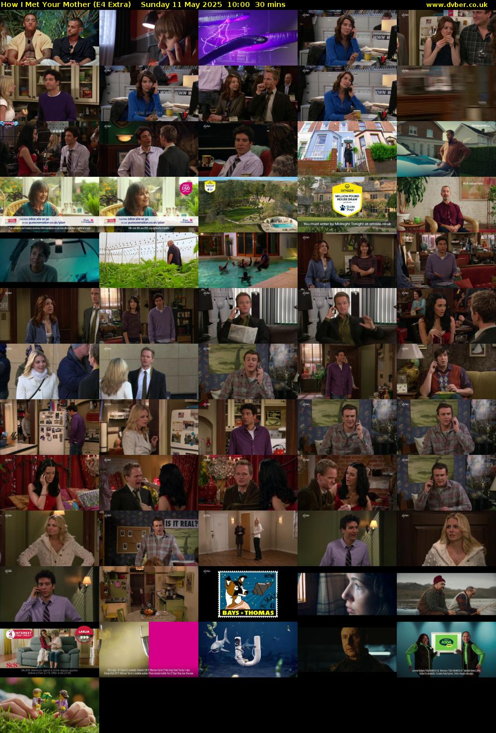 How I Met Your Mother (E4 Extra) Sunday 11 May 2025 10:00 - 10:30