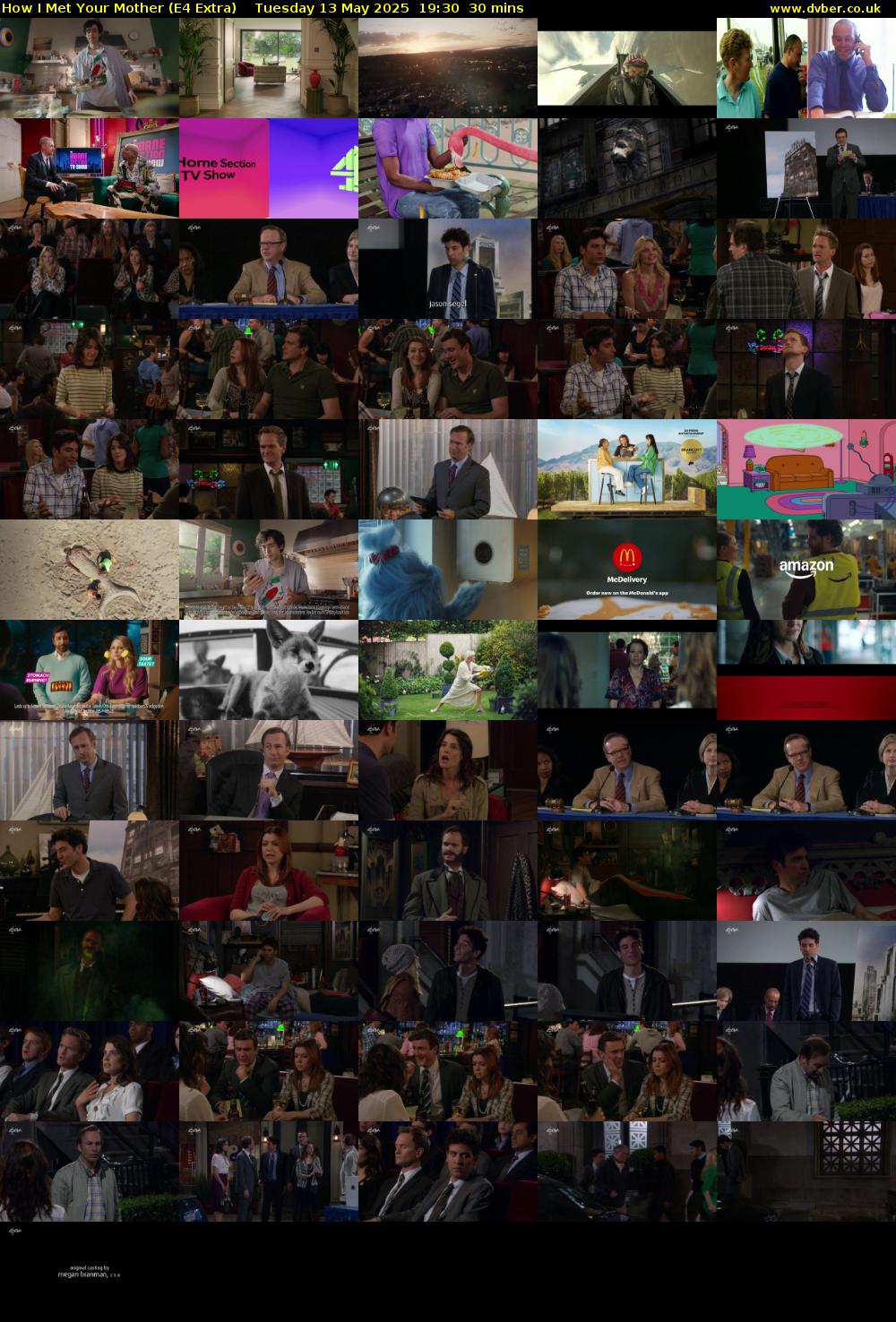 How I Met Your Mother (E4 Extra) Tuesday 13 May 2025 19:30 - 20:00