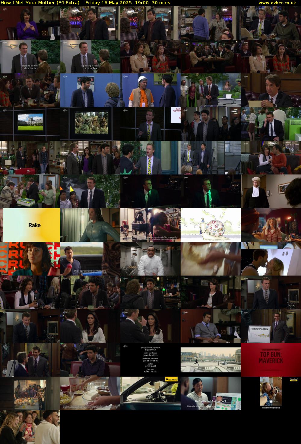 How I Met Your Mother (E4 Extra) Friday 16 May 2025 19:00 - 19:30