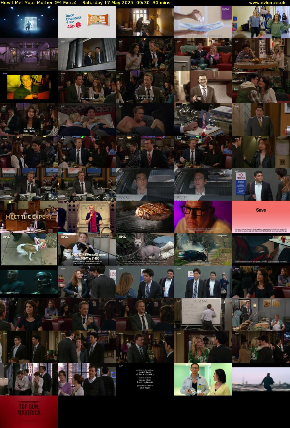 How I Met Your Mother (E4 Extra) Saturday 17 May 2025 09:30 - 10:00