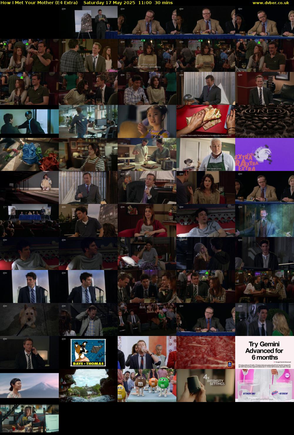 How I Met Your Mother (E4 Extra) Saturday 17 May 2025 11:00 - 11:30