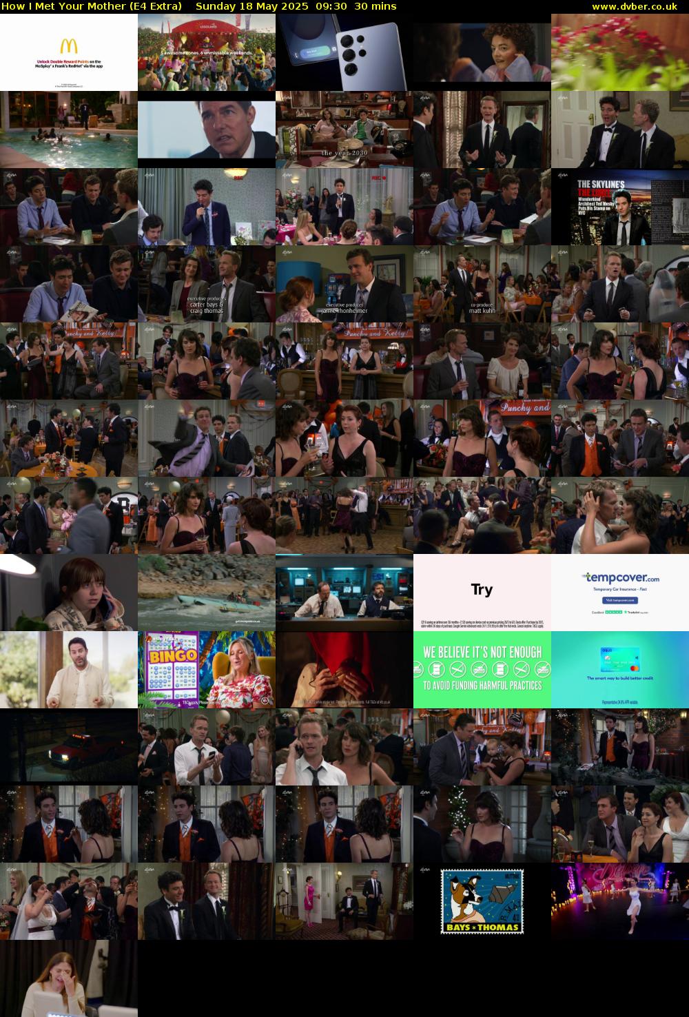 How I Met Your Mother (E4 Extra) Sunday 18 May 2025 09:30 - 10:00