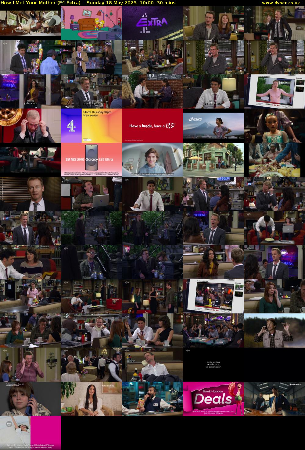 How I Met Your Mother (E4 Extra) Sunday 18 May 2025 10:00 - 10:30
