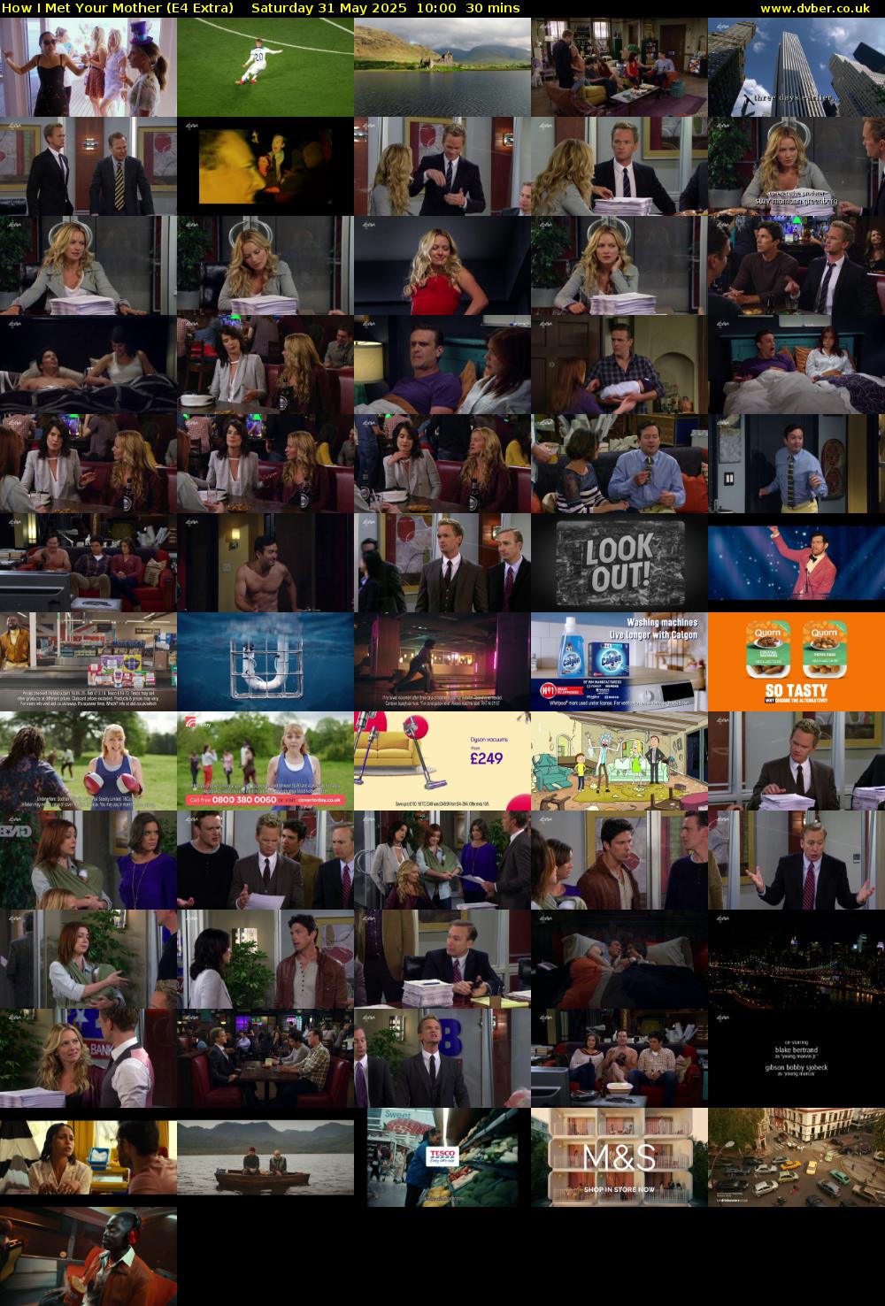 How I Met Your Mother (E4 Extra) Saturday 31 May 2025 10:00 - 10:30