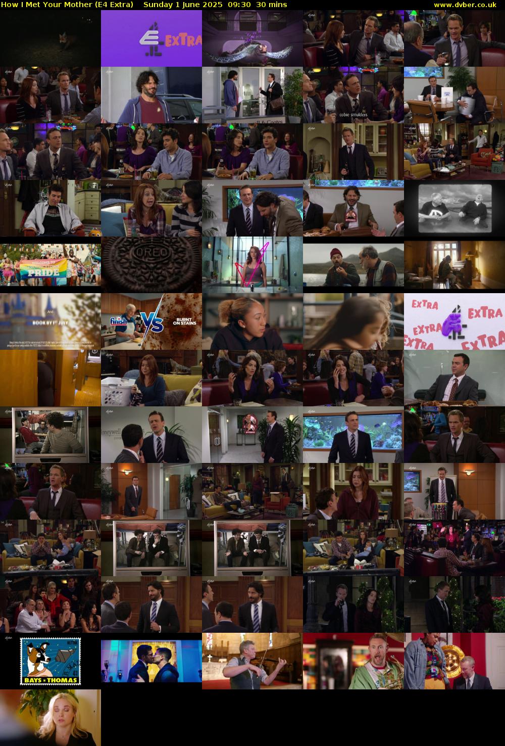 How I Met Your Mother (E4 Extra) Sunday 1 June 2025 09:30 - 10:00