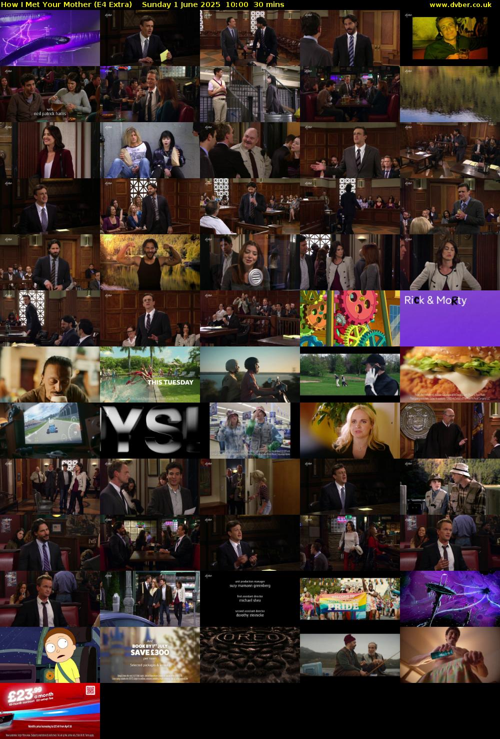 How I Met Your Mother (E4 Extra) Sunday 1 June 2025 10:00 - 10:30