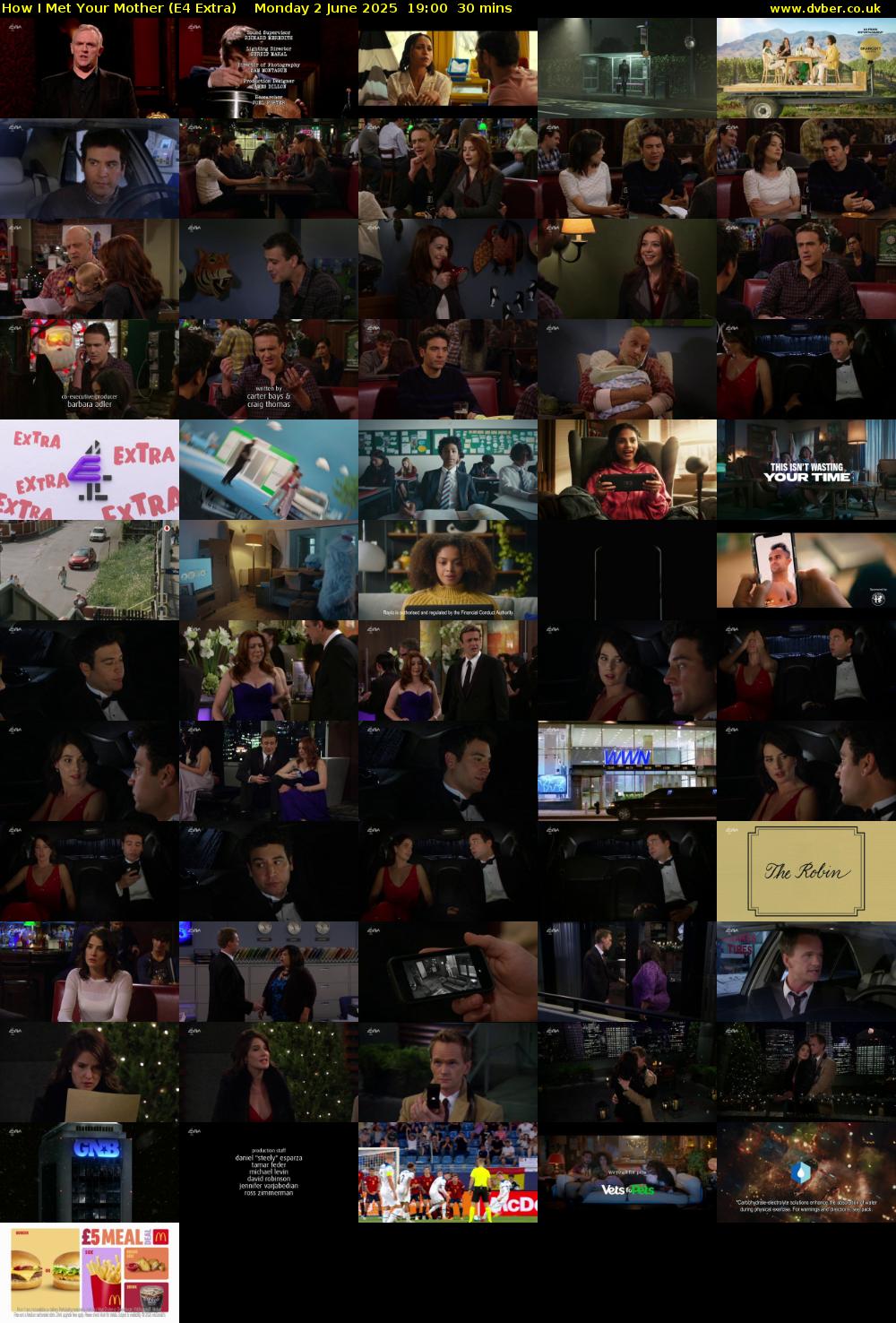 How I Met Your Mother (E4 Extra) Monday 2 June 2025 19:00 - 19:30