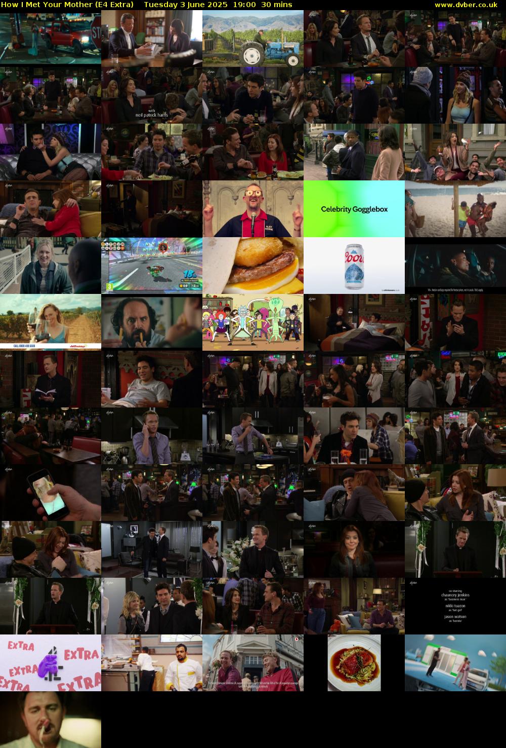 How I Met Your Mother (E4 Extra) Tuesday 3 June 2025 19:00 - 19:30