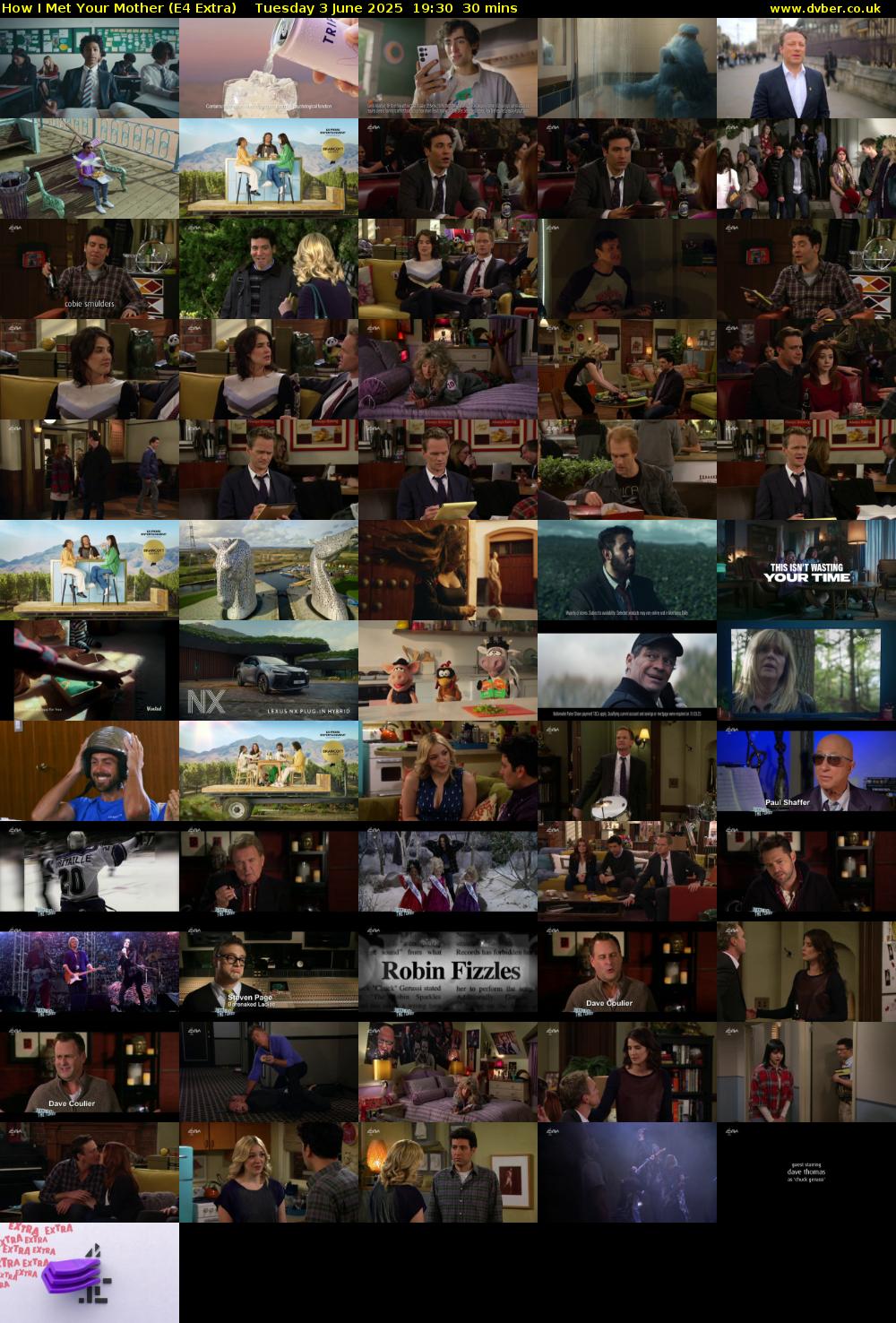 How I Met Your Mother (E4 Extra) Tuesday 3 June 2025 19:30 - 20:00