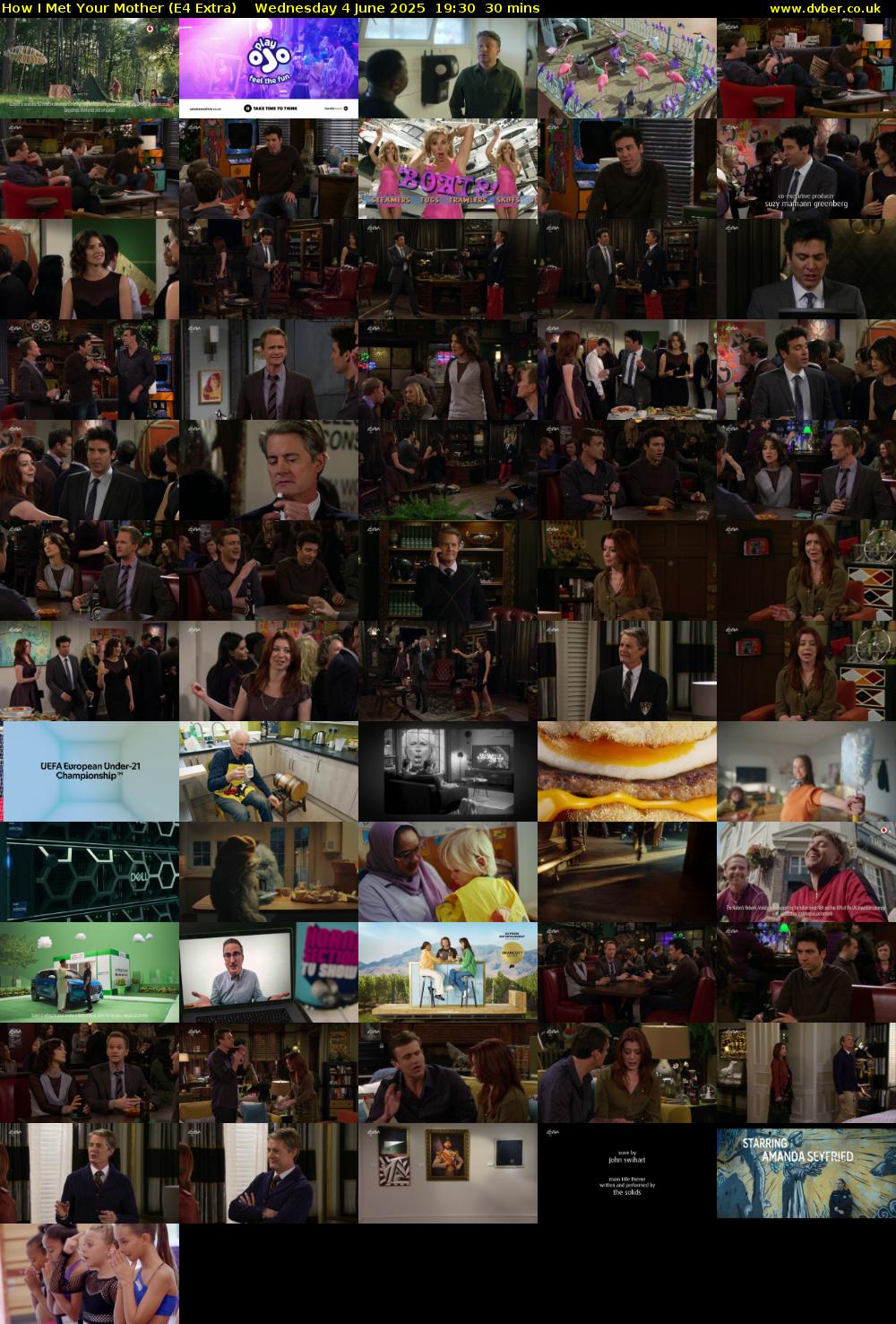 How I Met Your Mother (E4 Extra) Wednesday 4 June 2025 19:30 - 20:00