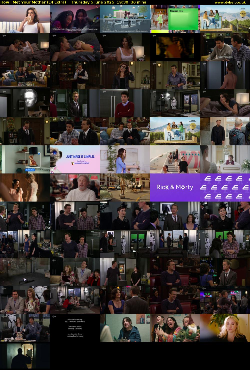 How I Met Your Mother (E4 Extra) Thursday 5 June 2025 19:30 - 20:00