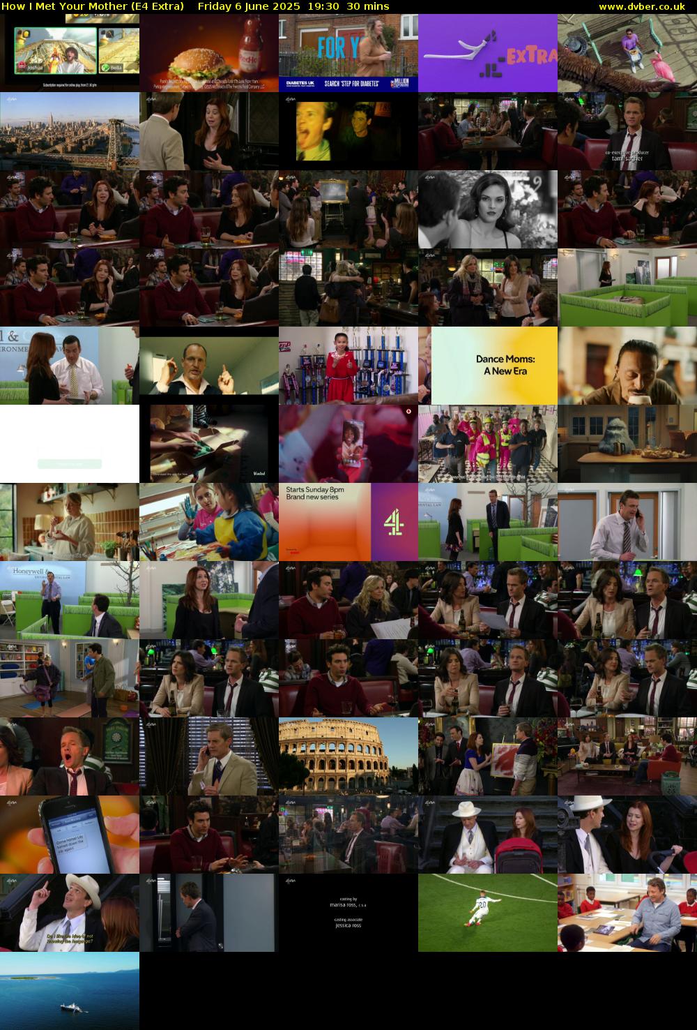 How I Met Your Mother (E4 Extra) Friday 6 June 2025 19:30 - 20:00