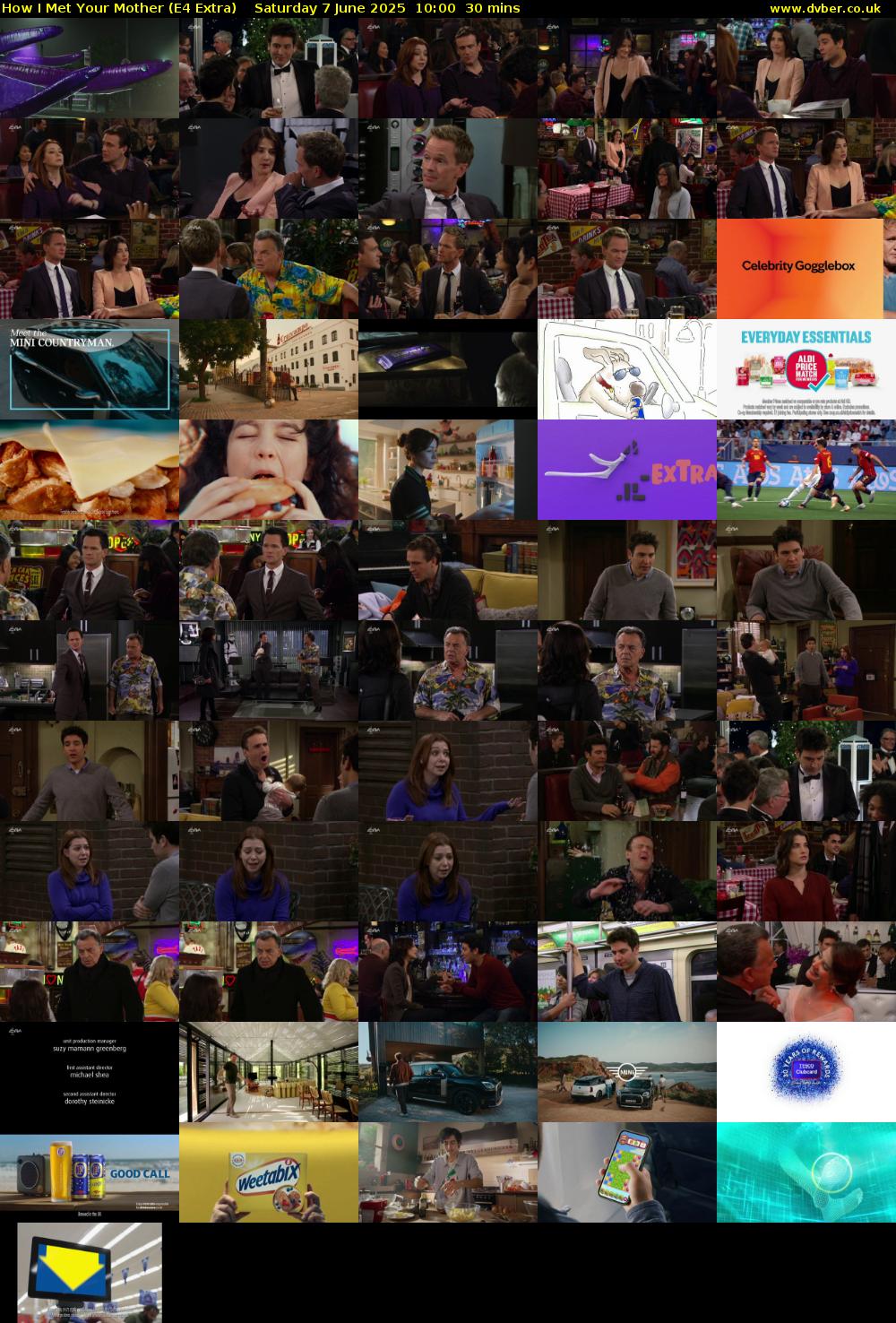 How I Met Your Mother (E4 Extra) Saturday 7 June 2025 10:00 - 10:30