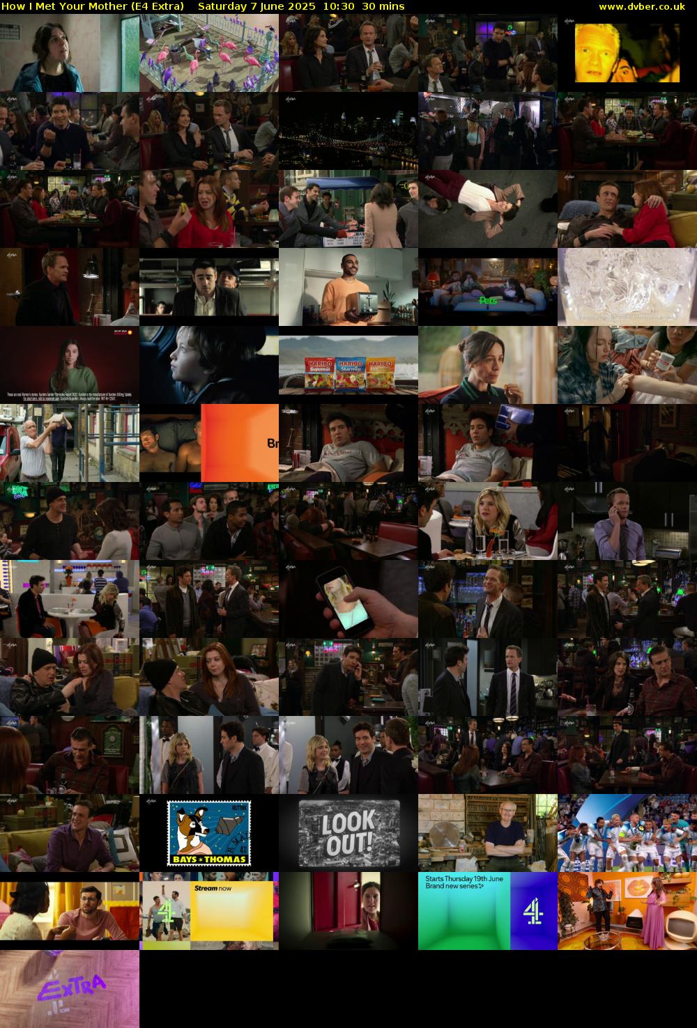 How I Met Your Mother (E4 Extra) Saturday 7 June 2025 10:30 - 11:00