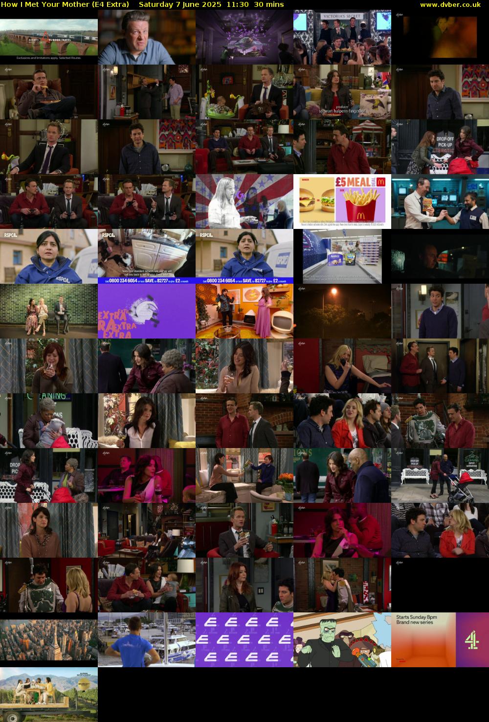 How I Met Your Mother (E4 Extra) Saturday 7 June 2025 11:30 - 12:00
