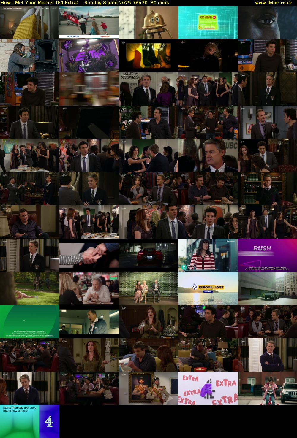 How I Met Your Mother (E4 Extra) Sunday 8 June 2025 09:30 - 10:00