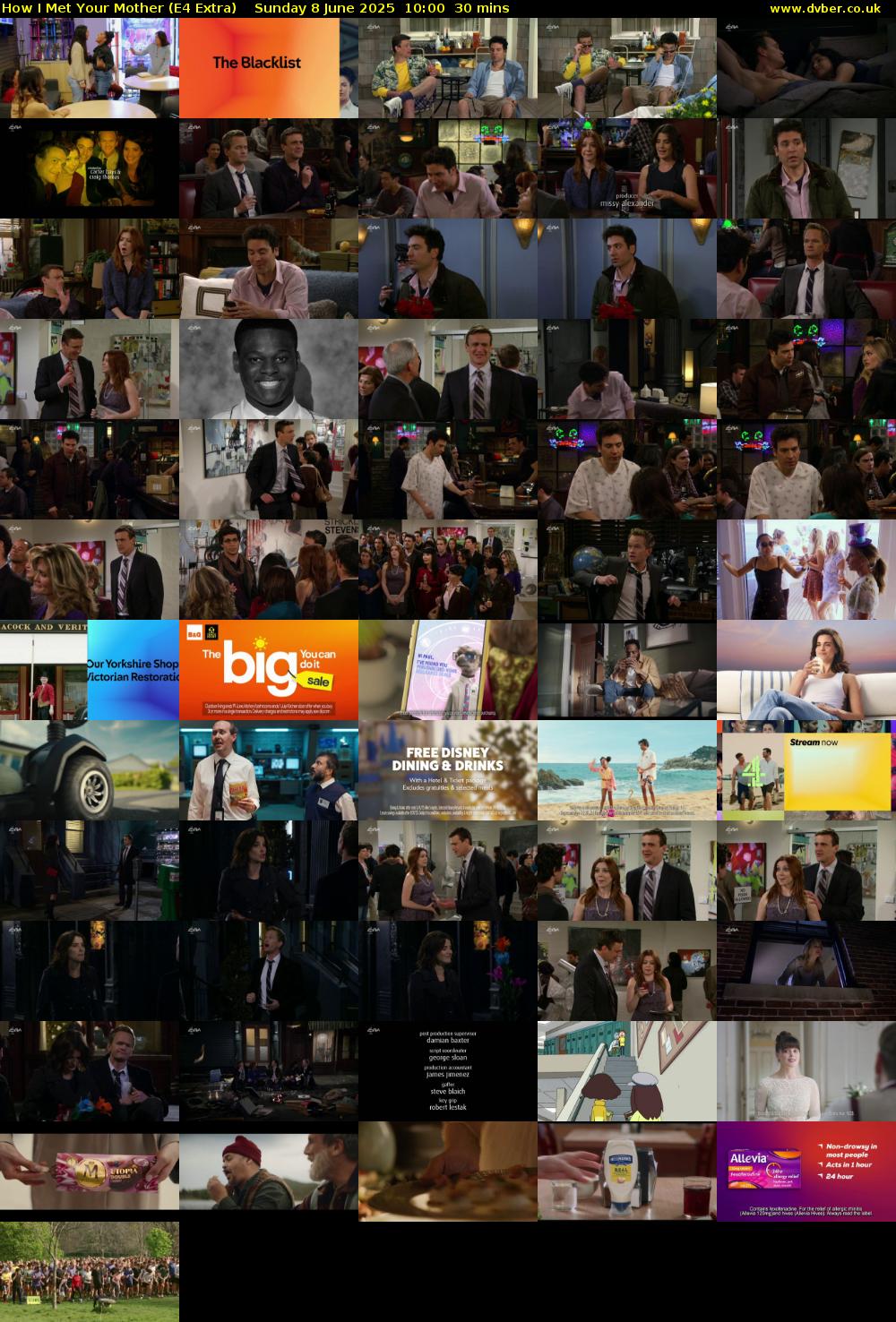 How I Met Your Mother (E4 Extra) Sunday 8 June 2025 10:00 - 10:30