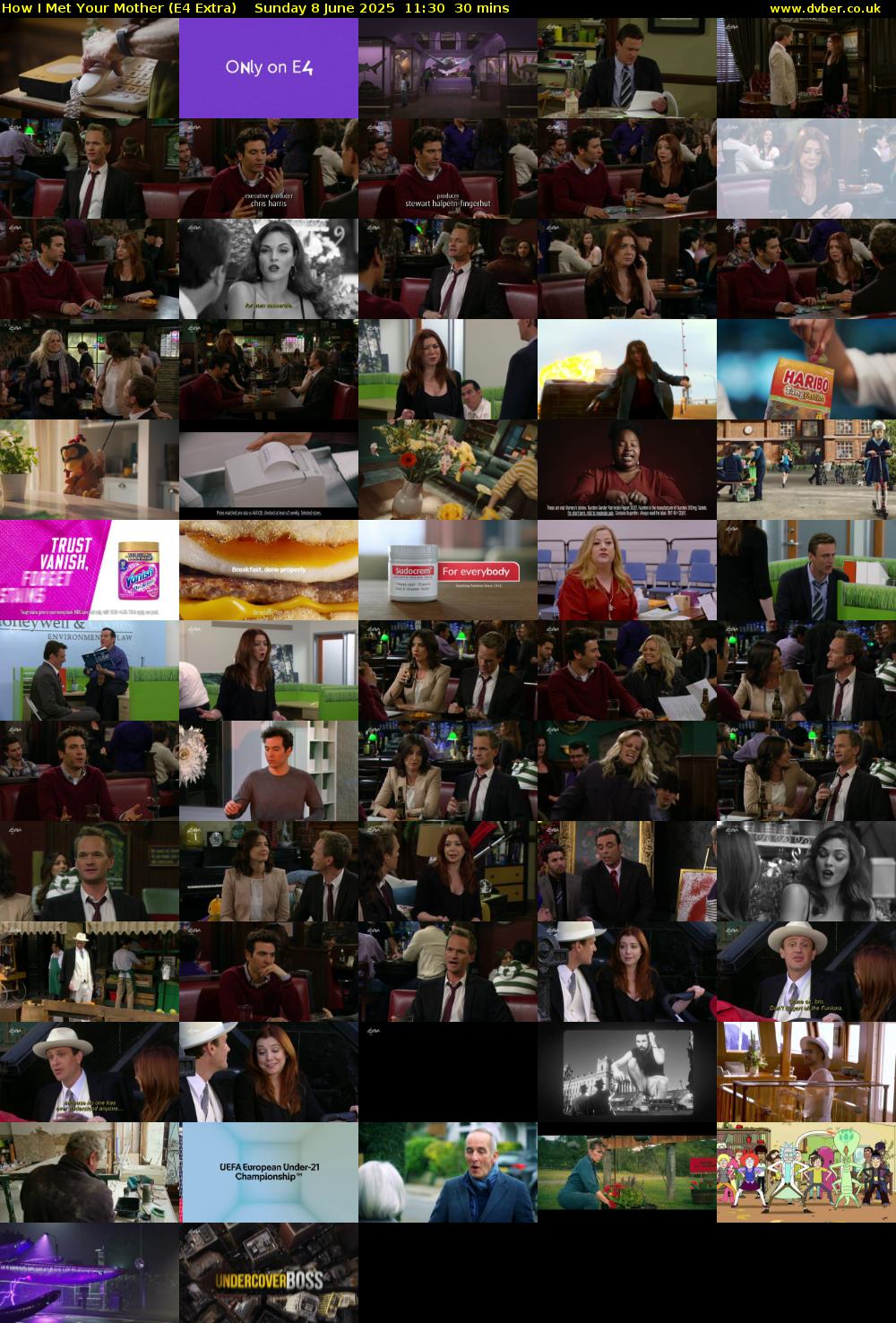 How I Met Your Mother (E4 Extra) Sunday 8 June 2025 11:30 - 12:00