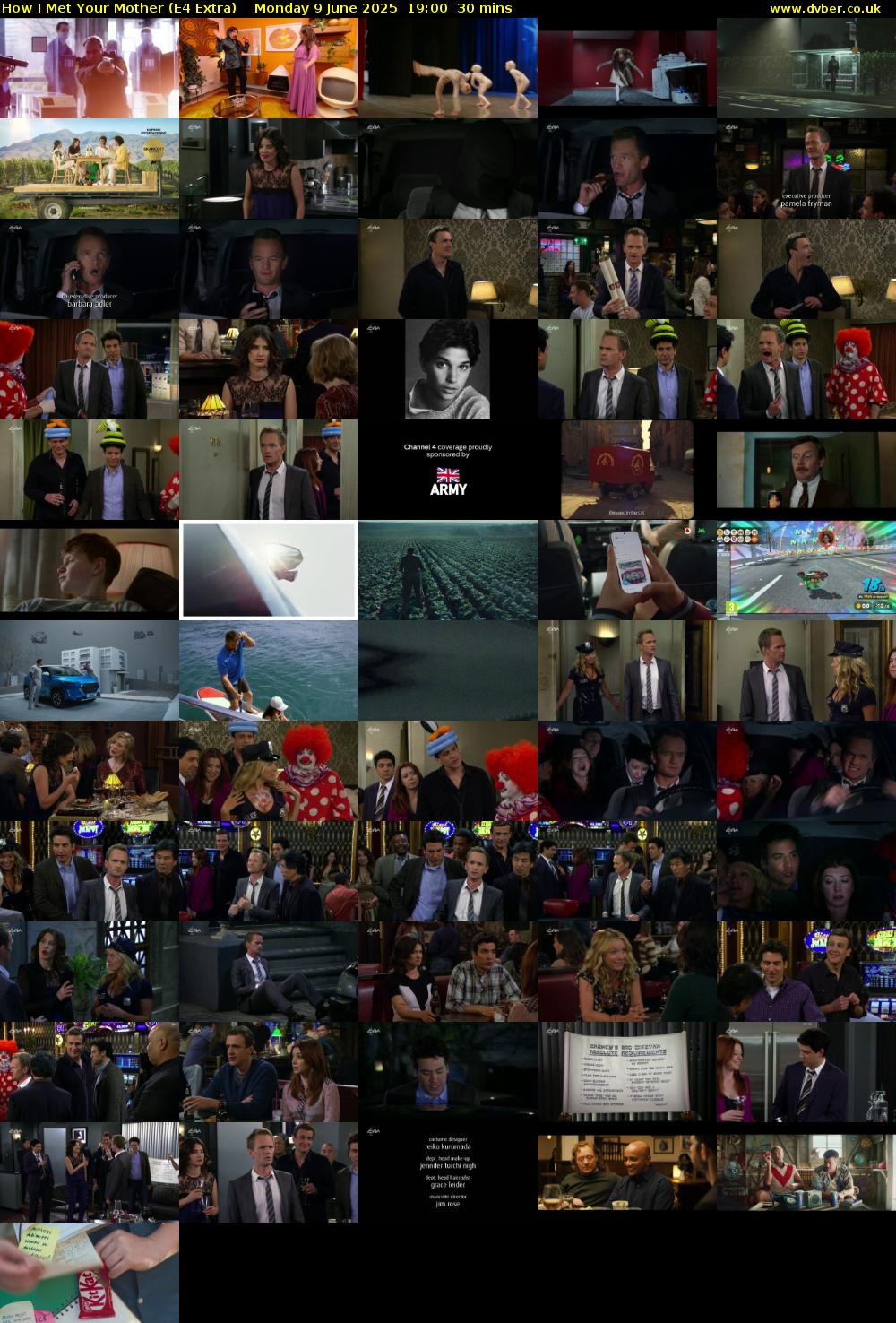 How I Met Your Mother (E4 Extra) Monday 9 June 2025 19:00 - 19:30