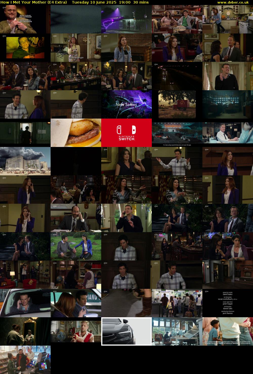 How I Met Your Mother (E4 Extra) Tuesday 10 June 2025 19:00 - 19:30