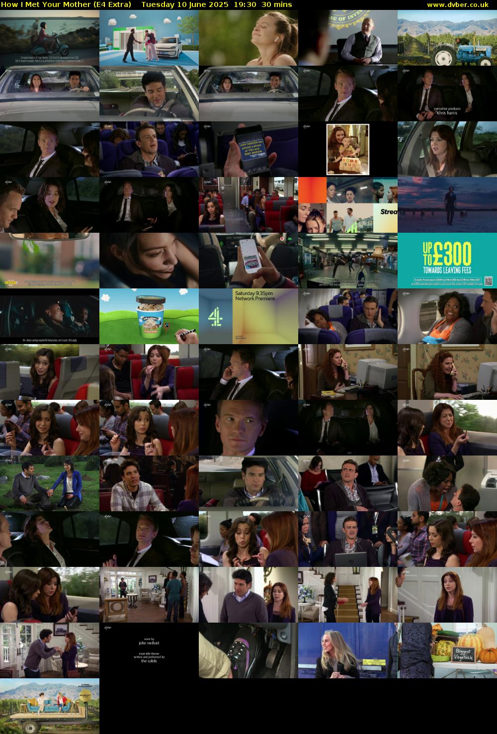 How I Met Your Mother (E4 Extra) Tuesday 10 June 2025 19:30 - 20:00