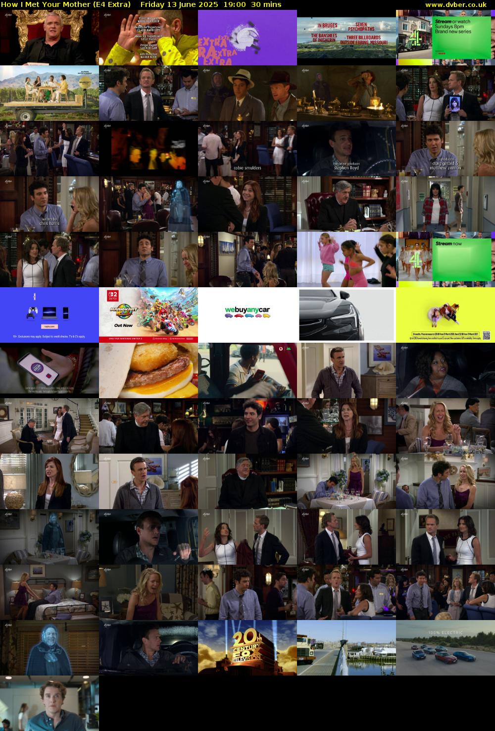 How I Met Your Mother (E4 Extra) Friday 13 June 2025 19:00 - 19:30