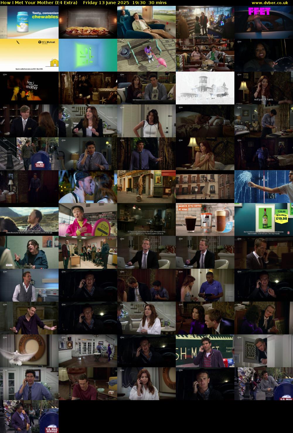 How I Met Your Mother (E4 Extra) Friday 13 June 2025 19:30 - 20:00