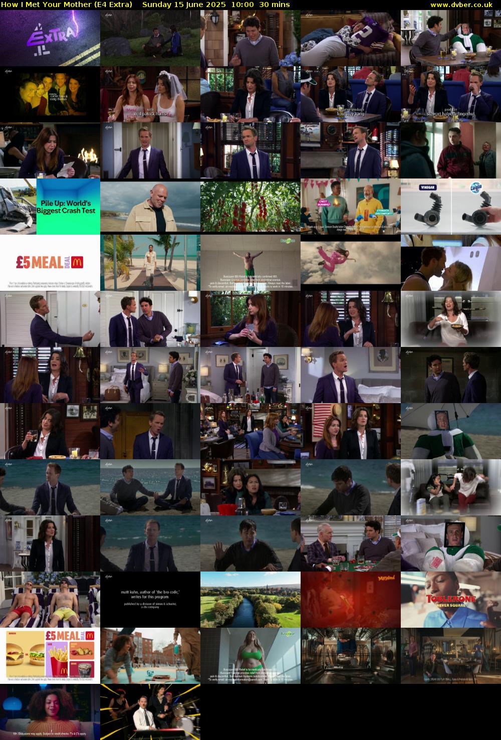 How I Met Your Mother (E4 Extra) Sunday 15 June 2025 10:00 - 10:30