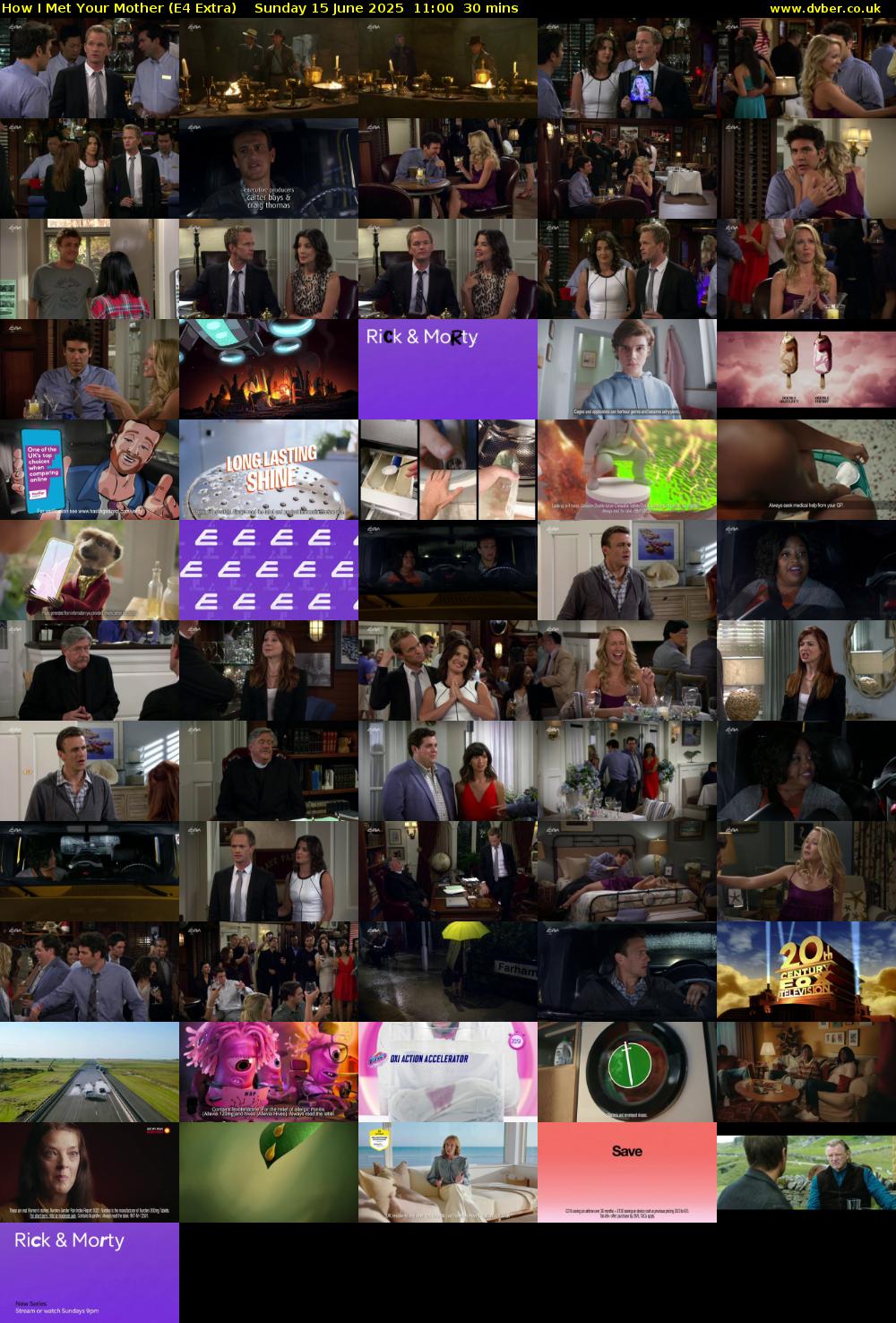How I Met Your Mother (E4 Extra) Sunday 15 June 2025 11:00 - 11:30