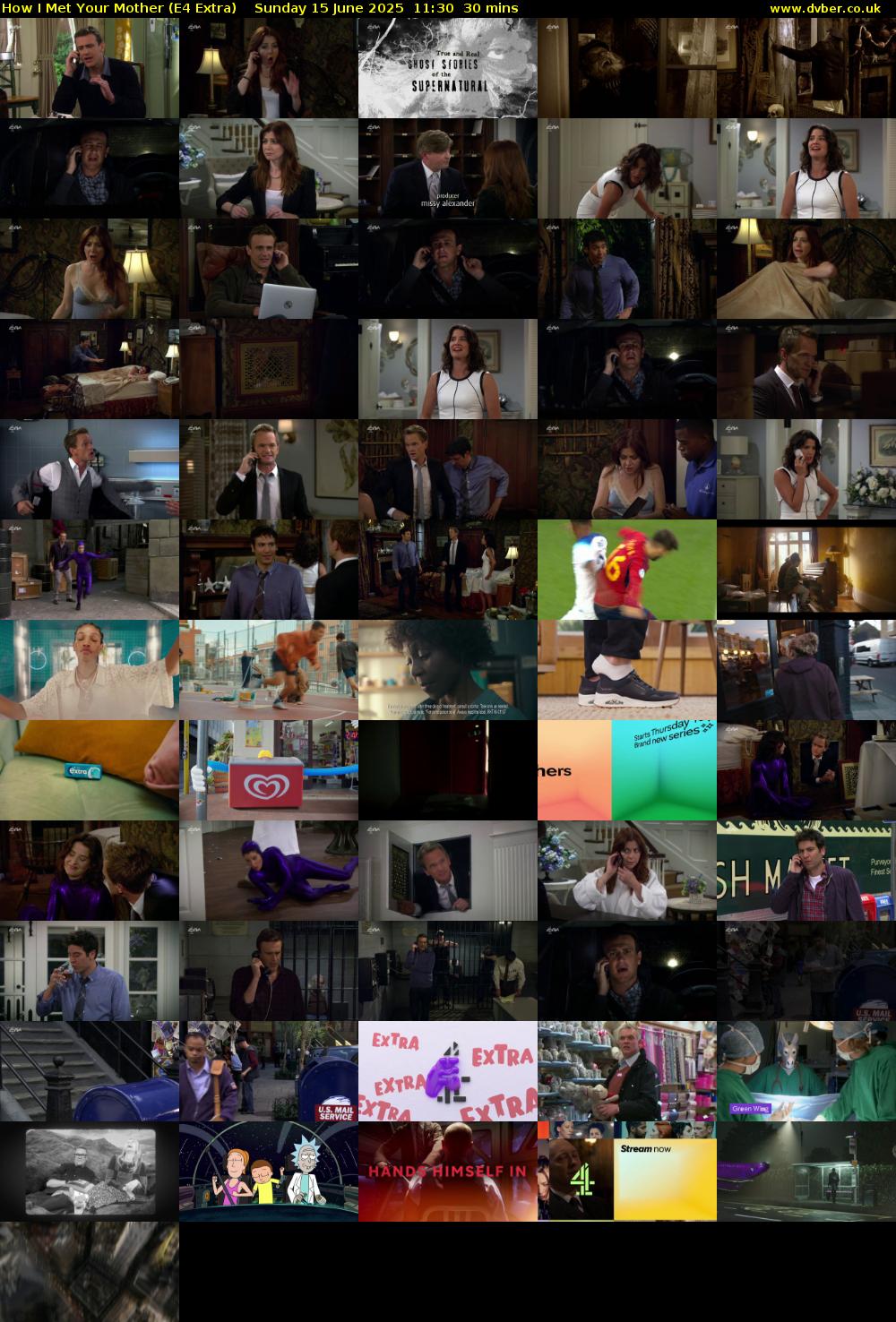 How I Met Your Mother (E4 Extra) Sunday 15 June 2025 11:30 - 12:00