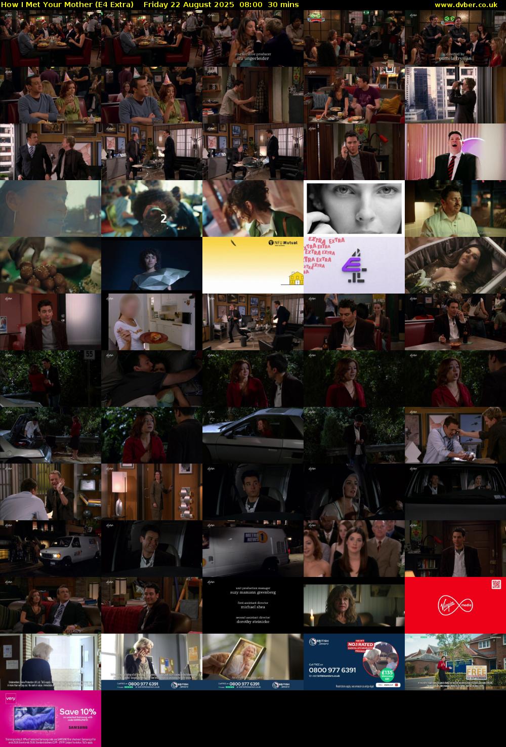 How I Met Your Mother (E4 Extra) Friday 22 August 2025 08:00 - 08:30