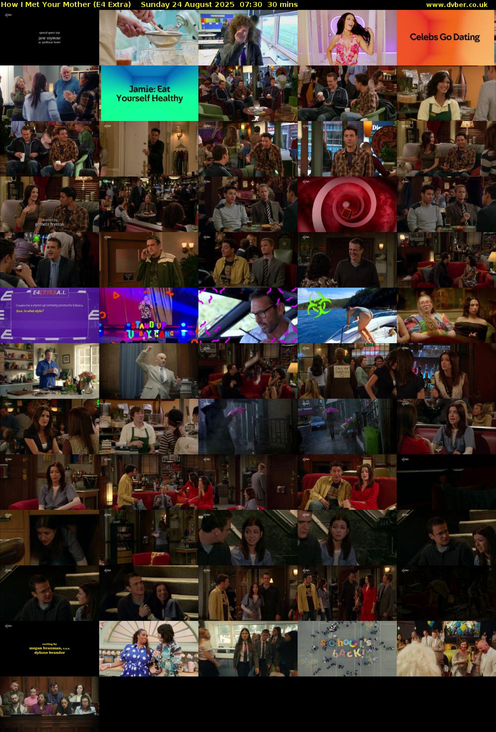 How I Met Your Mother (E4 Extra) Sunday 24 August 2025 07:30 - 08:00