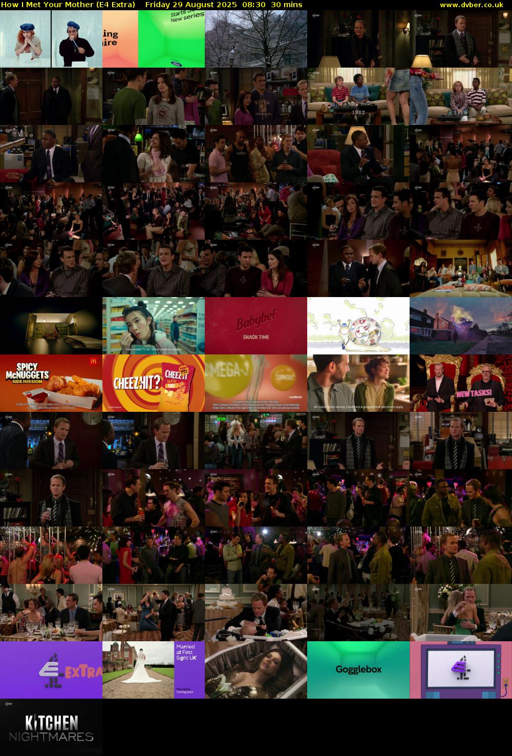 How I Met Your Mother (E4 Extra) Friday 29 August 2025 08:30 - 09:00
