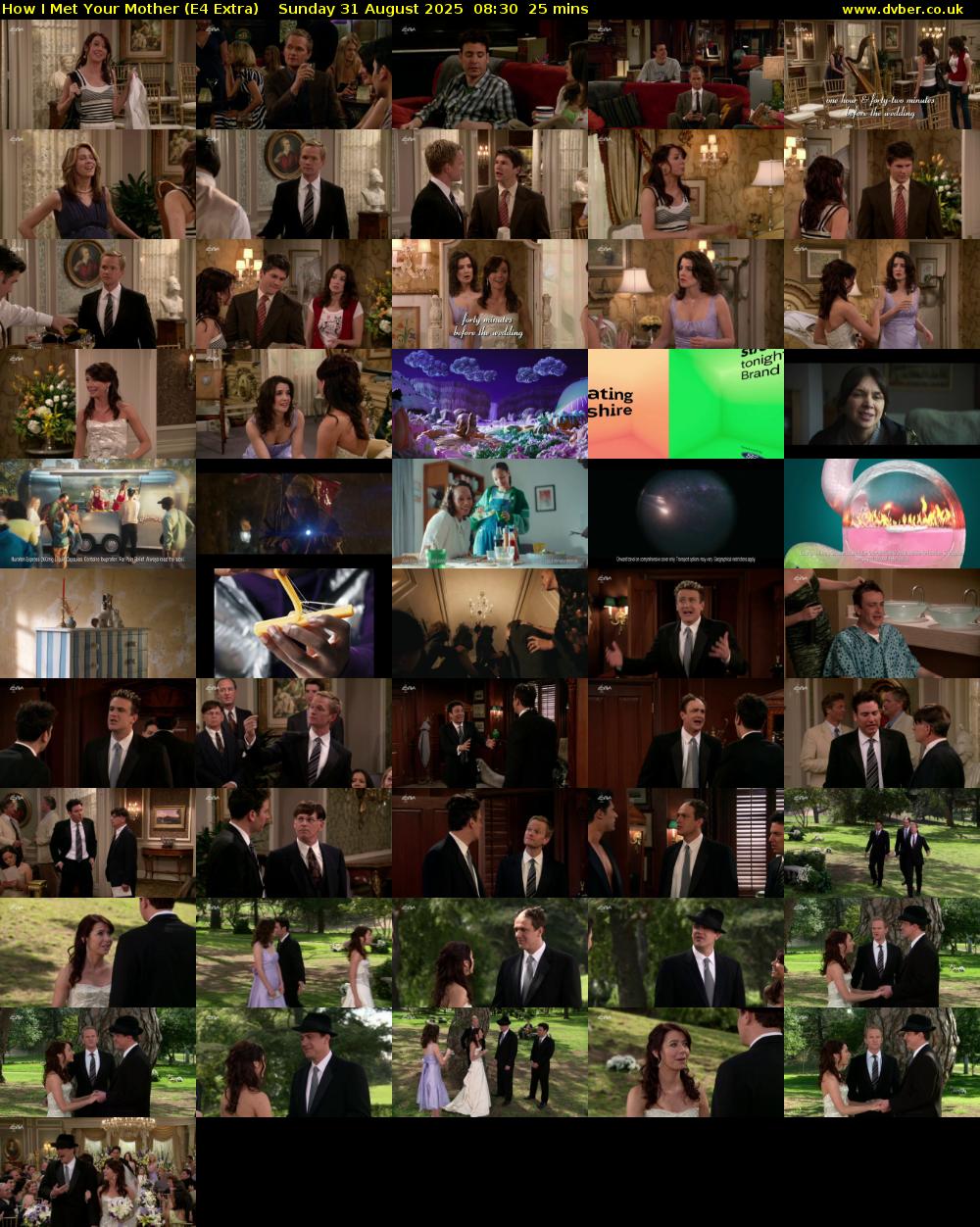 How I Met Your Mother (E4 Extra) Sunday 31 August 2025 08:30 - 08:55