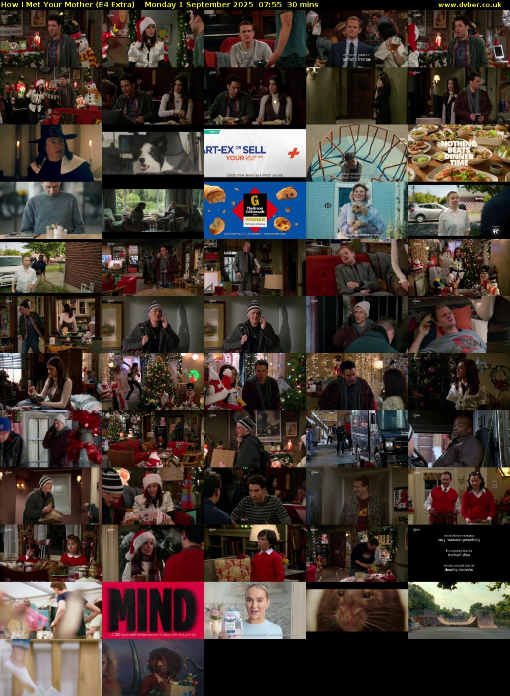 How I Met Your Mother (E4 Extra) Monday 1 September 2025 07:55 - 08:25