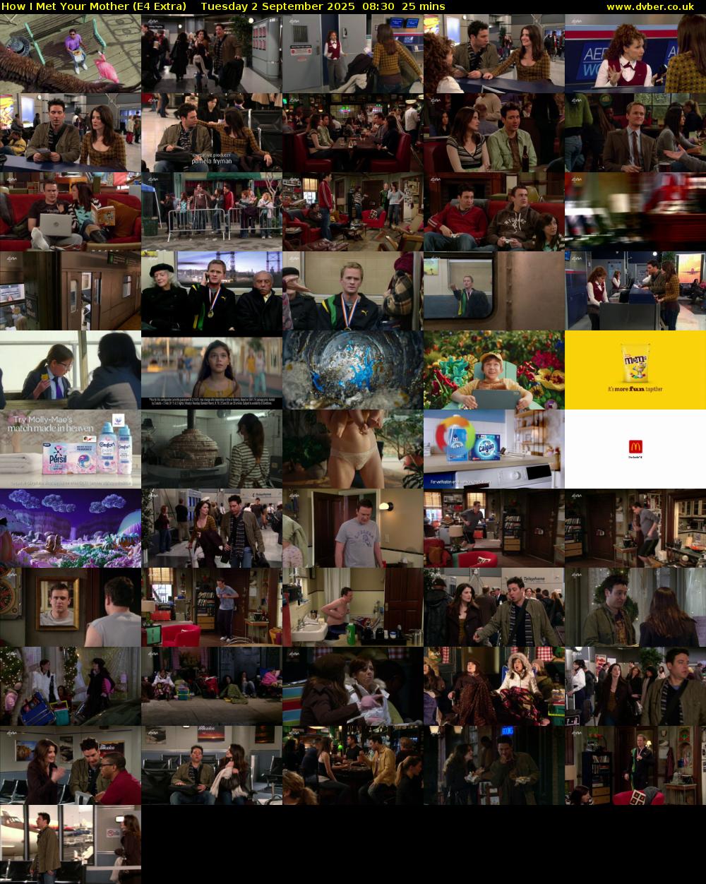 How I Met Your Mother (E4 Extra) Tuesday 2 September 2025 08:30 - 08:55