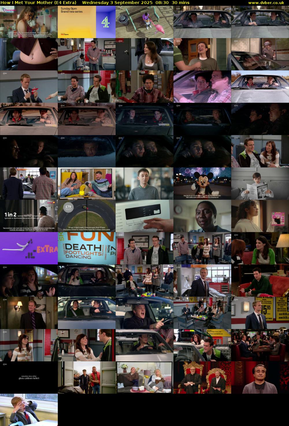 How I Met Your Mother (E4 Extra) Wednesday 3 September 2025 08:30 - 09:00