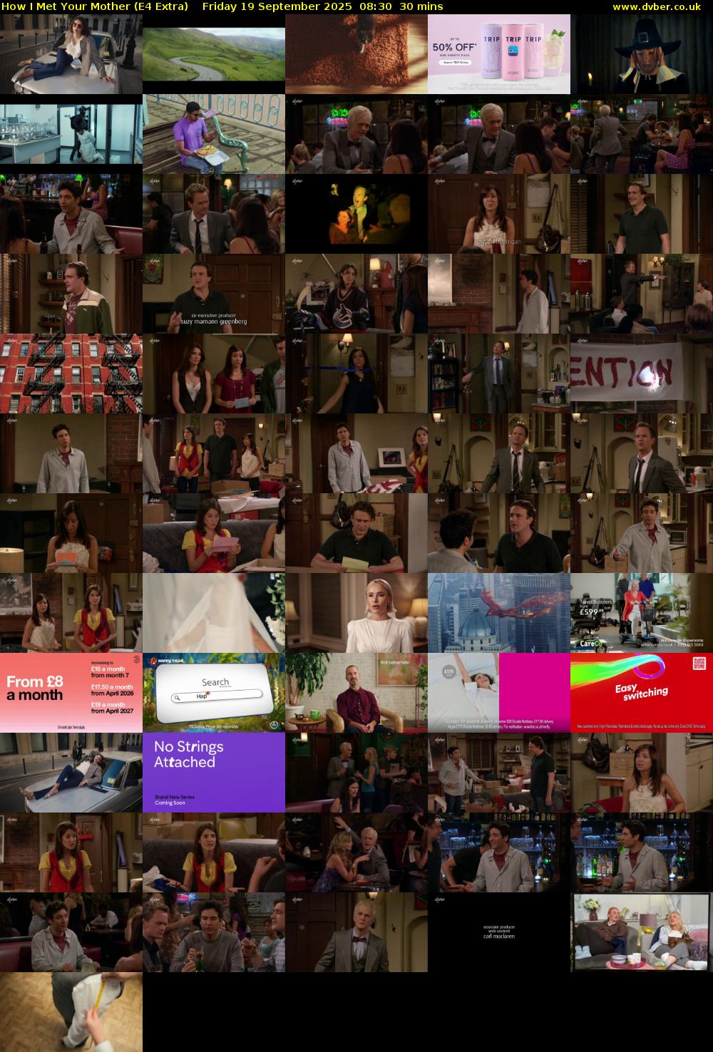 How I Met Your Mother (E4 Extra) Friday 19 September 2025 08:30 - 09:00