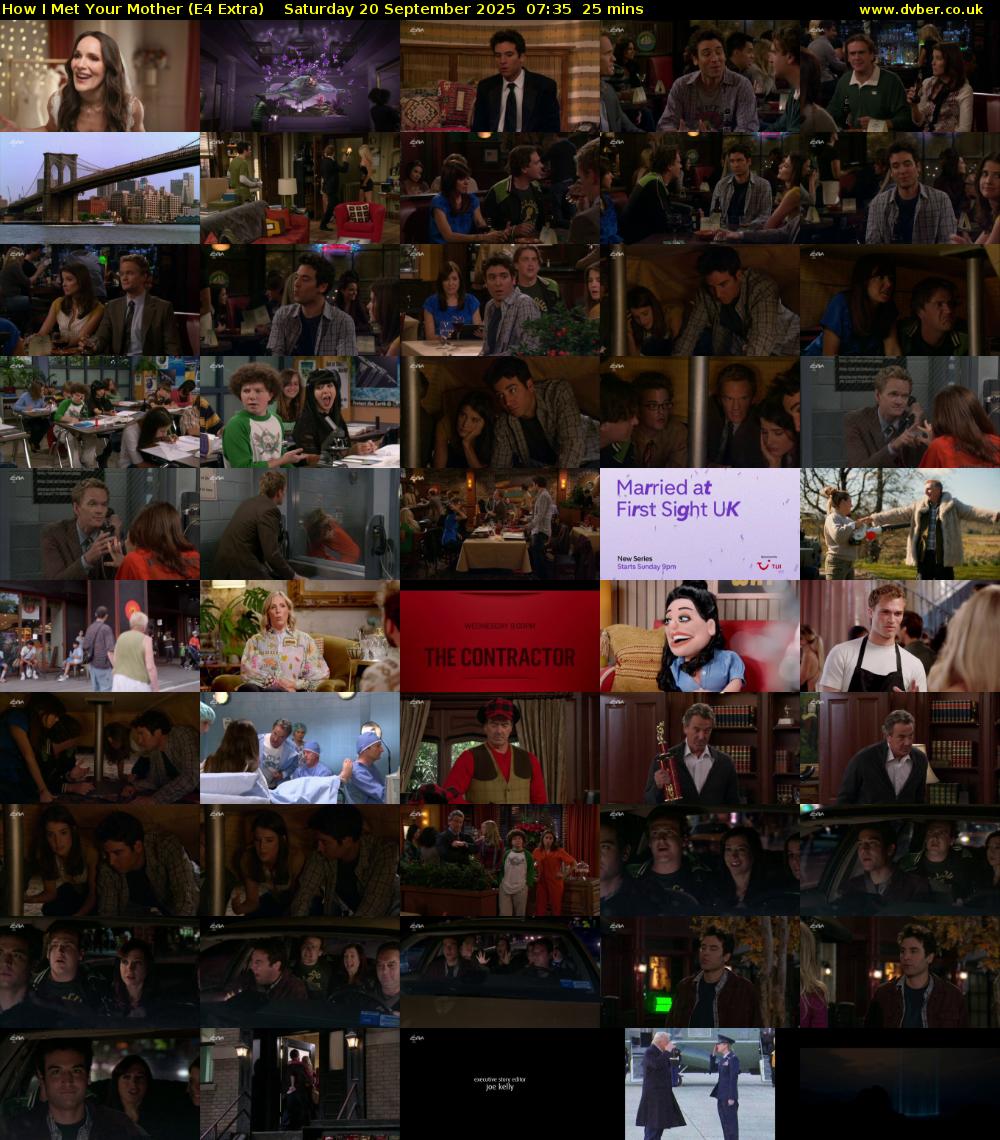 How I Met Your Mother (E4 Extra) Saturday 20 September 2025 07:35 - 08:00