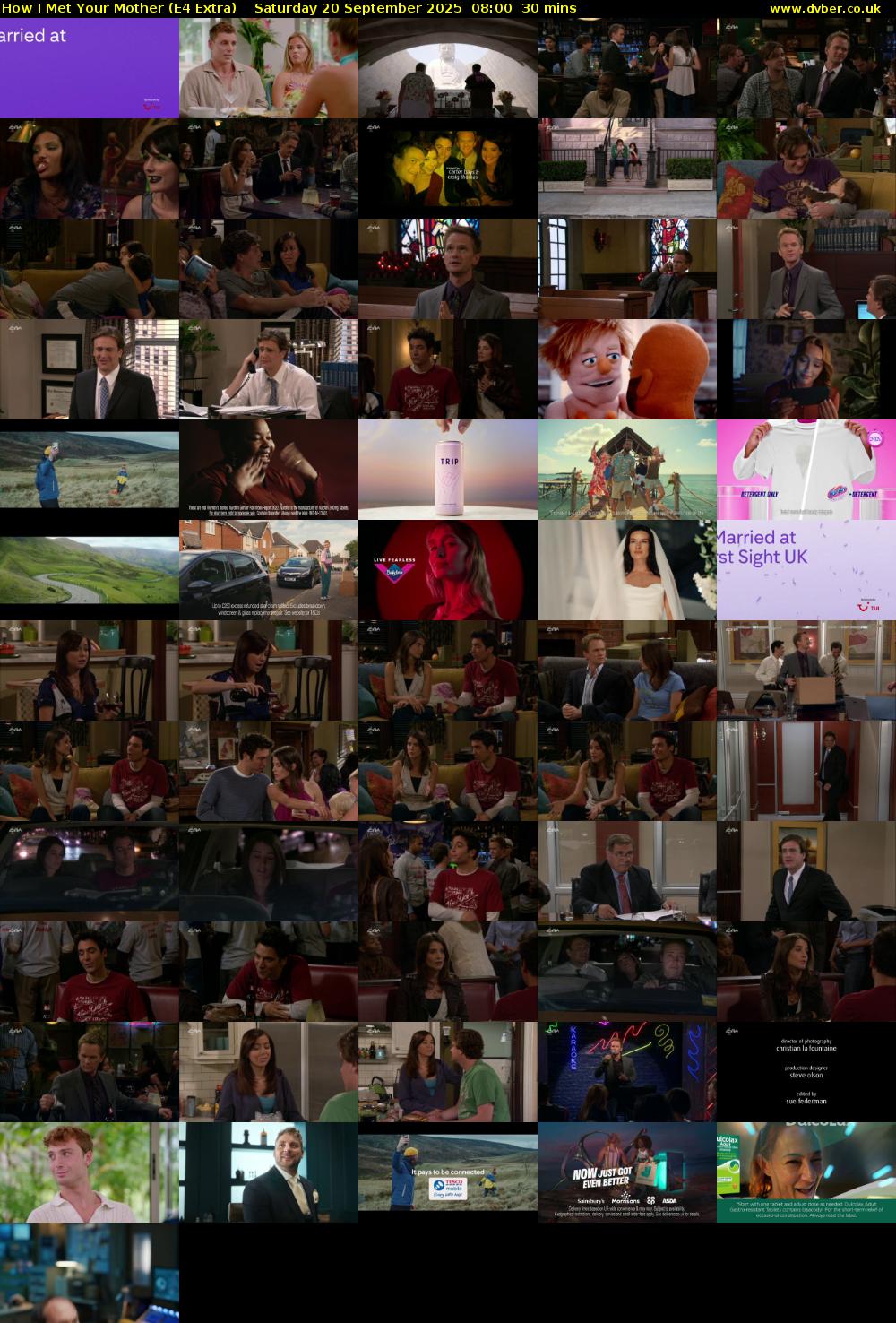 How I Met Your Mother (E4 Extra) Saturday 20 September 2025 08:00 - 08:30