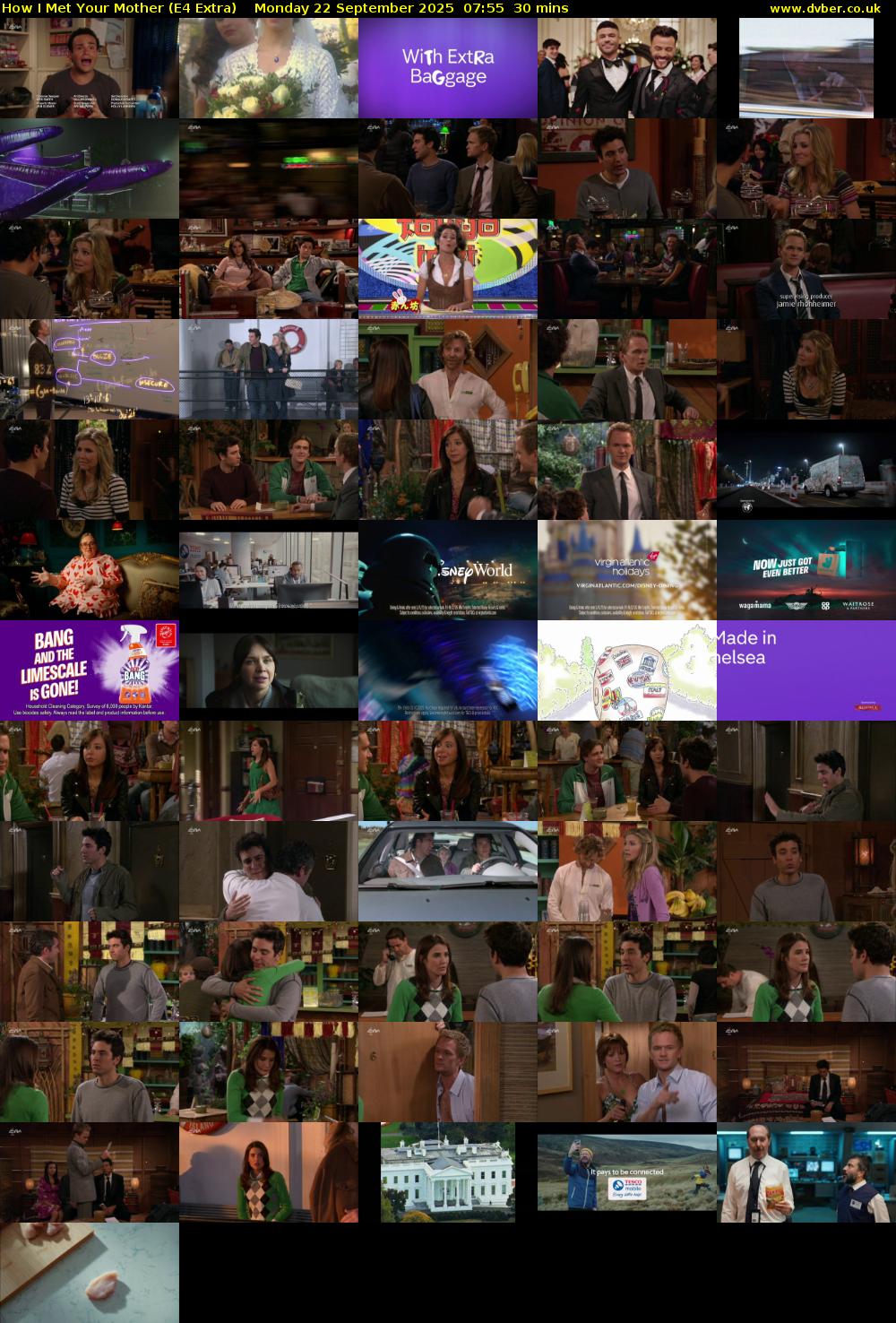 How I Met Your Mother (E4 Extra) Monday 22 September 2025 07:55 - 08:25