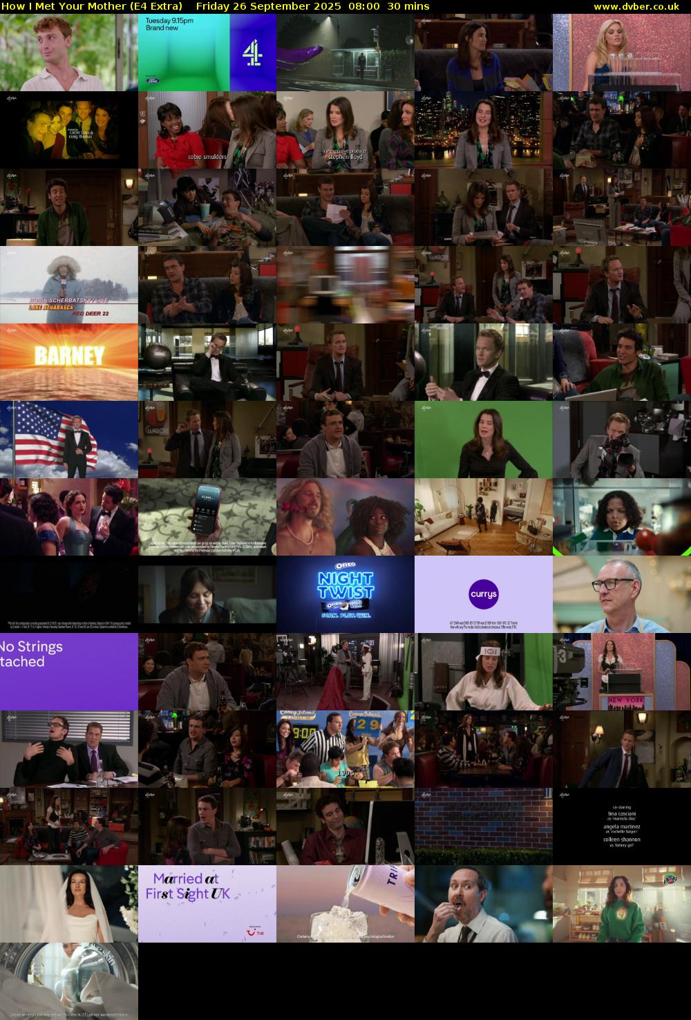 How I Met Your Mother (E4 Extra) Friday 26 September 2025 08:00 - 08:30