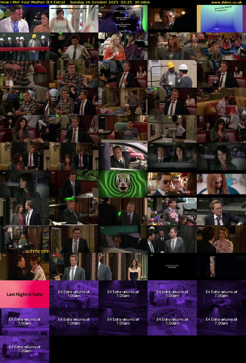 How I Met Your Mother (E4 Extra) Sunday 26 October 2025 02:25 - 02:55