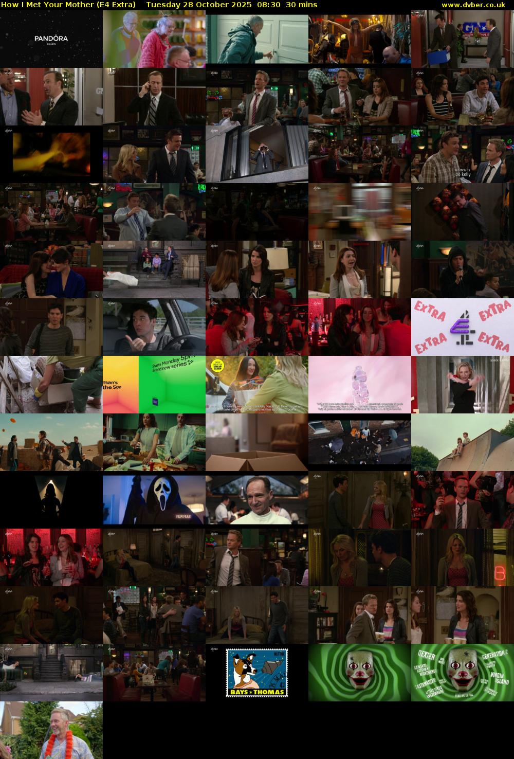 How I Met Your Mother (E4 Extra) Tuesday 28 October 2025 08:30 - 09:00