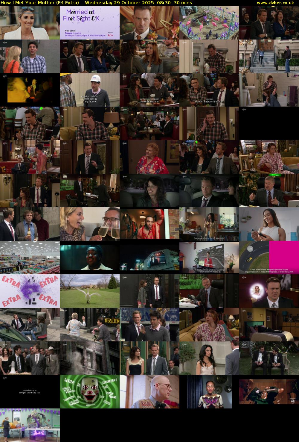 How I Met Your Mother (E4 Extra) Wednesday 29 October 2025 08:30 - 09:00