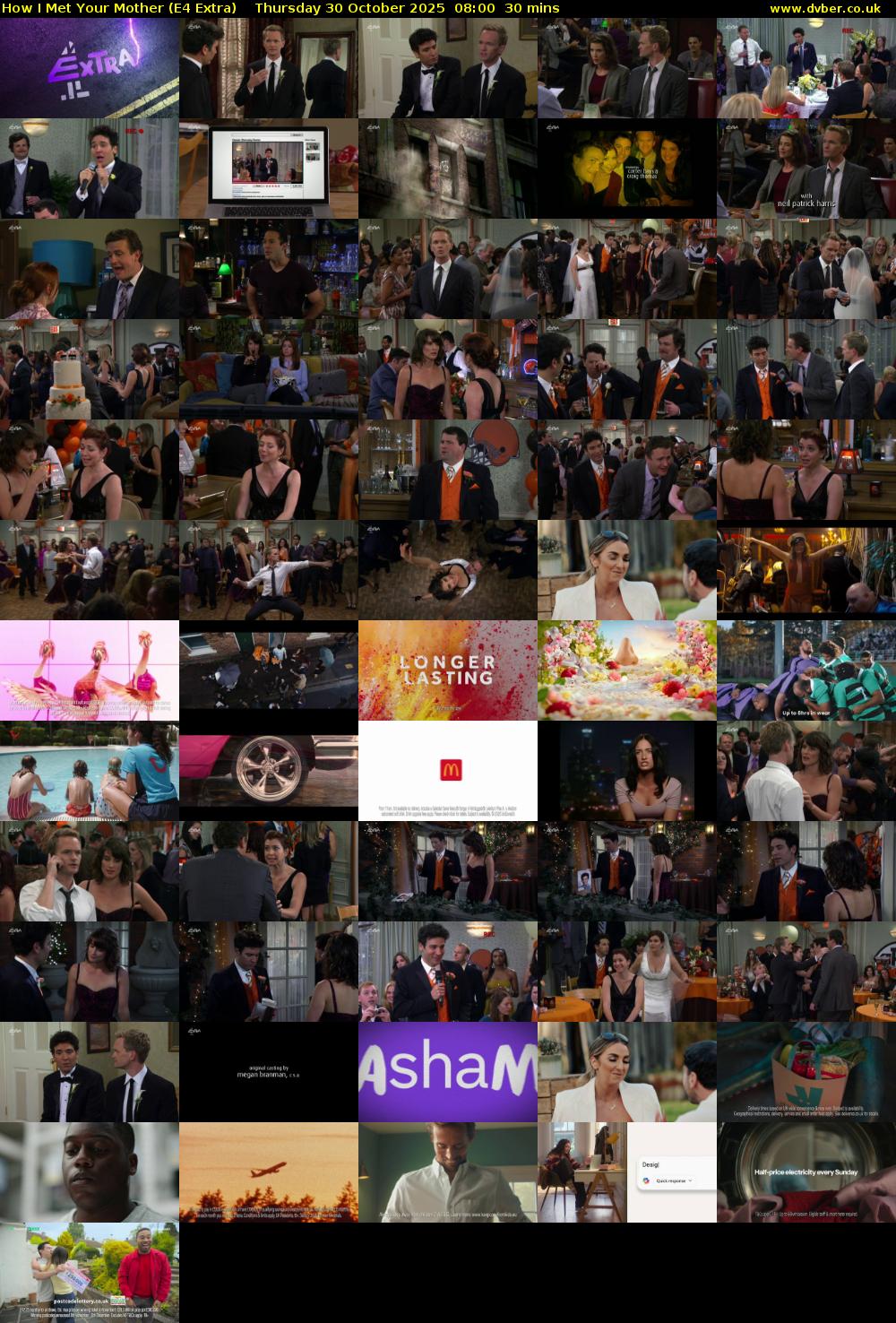 How I Met Your Mother (E4 Extra) Thursday 30 October 2025 08:00 - 08:30