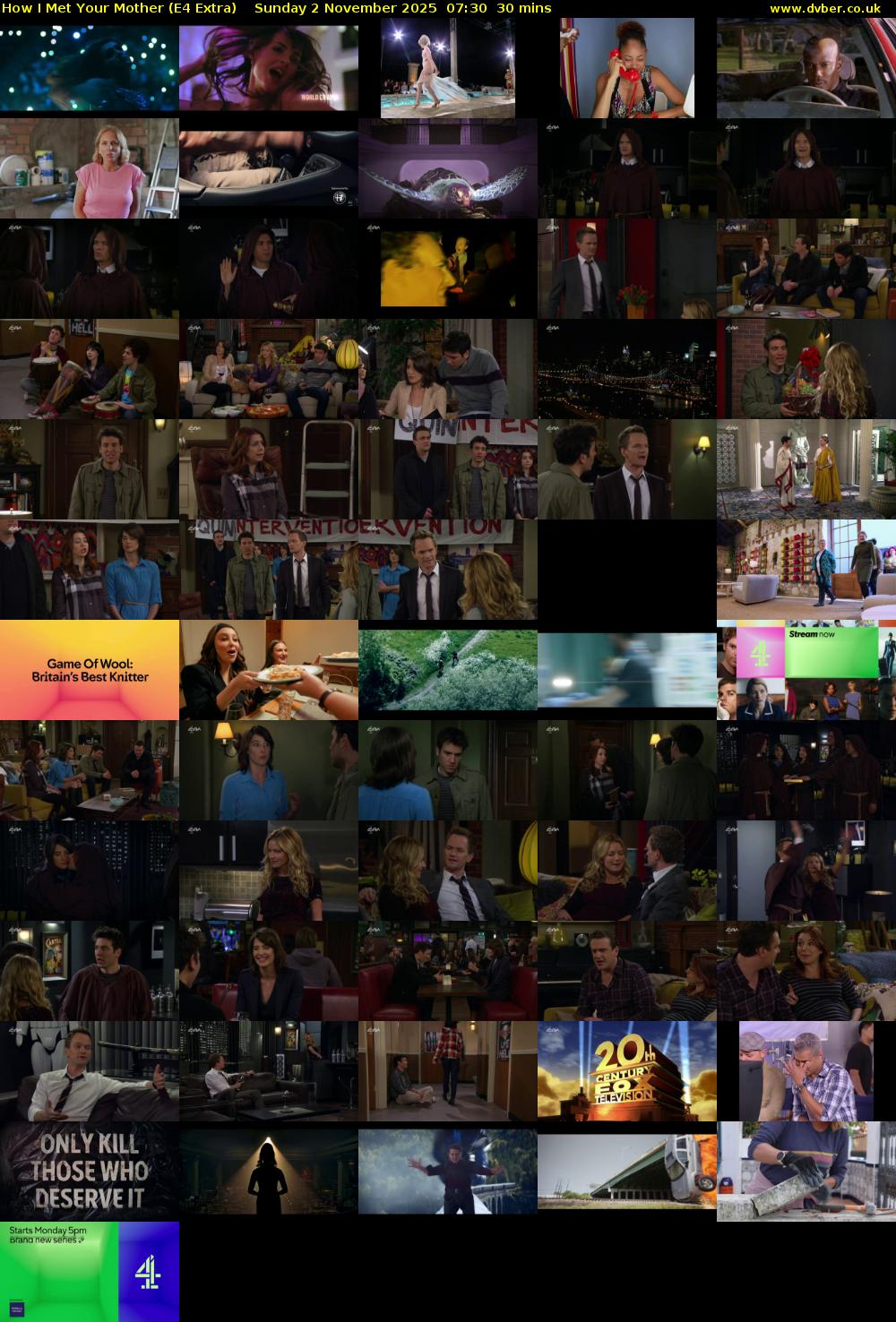 How I Met Your Mother (E4 Extra) Sunday 2 November 2025 07:30 - 08:00