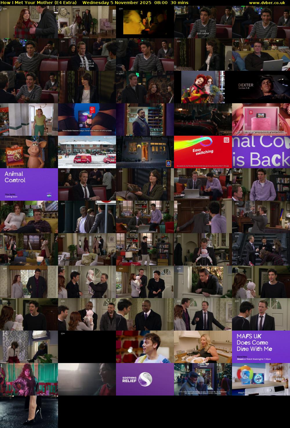 How I Met Your Mother (E4 Extra) Wednesday 5 November 2025 08:00 - 08:30
